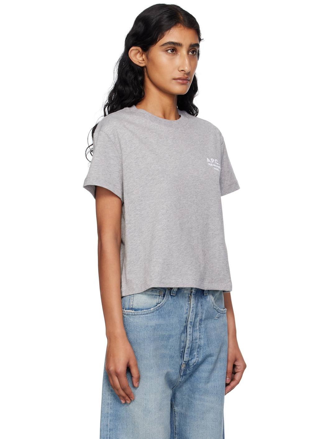 Gray Boxy 'Rue Madame' T-shirt - 2