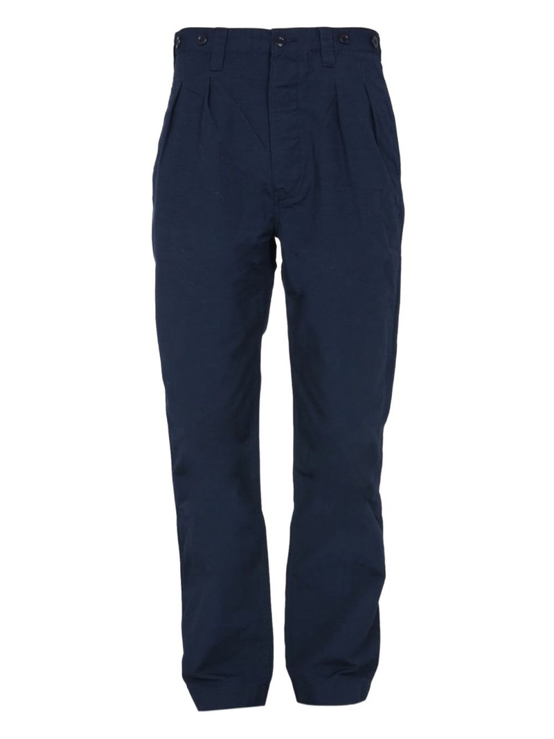 pleated straight-leg trousers 1