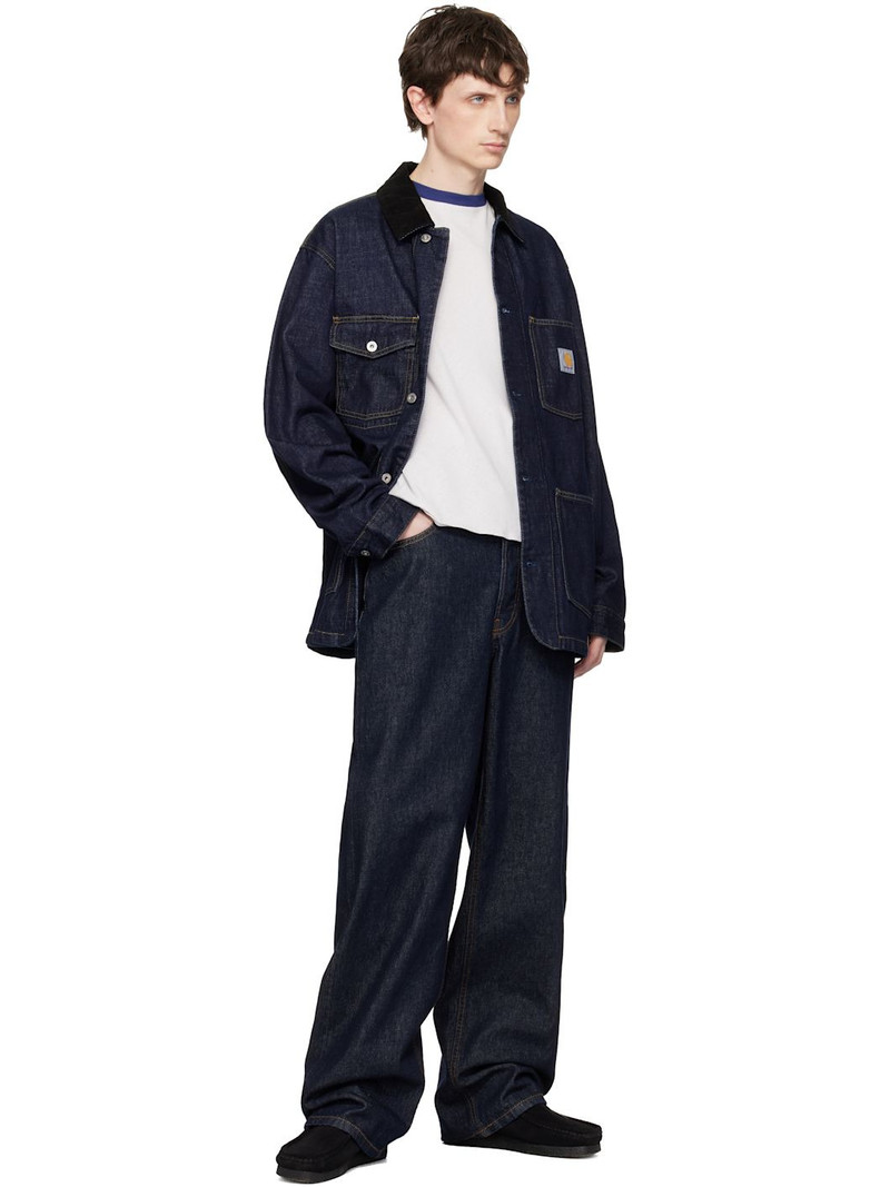 Carhartt Blue Warren Denim Chore Coat outlook