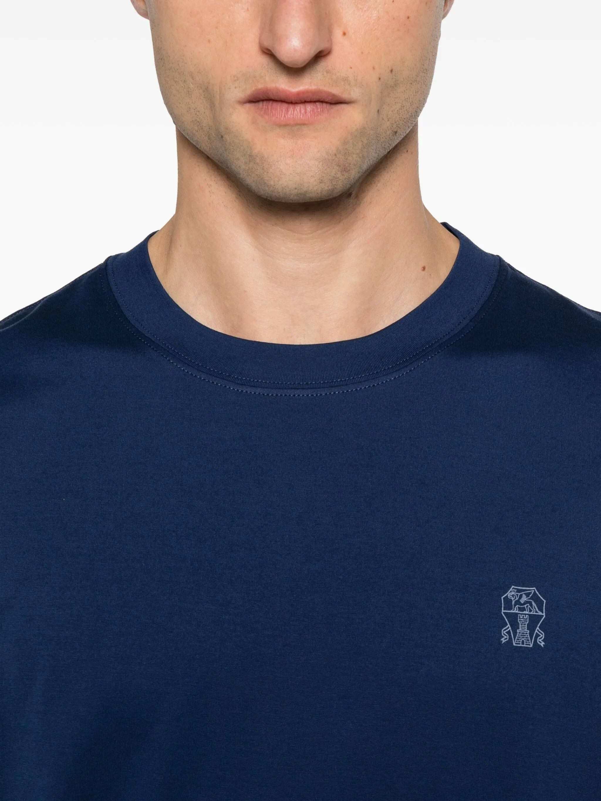 Brunello Cucinelli Logo-detail Cotton T-shirt - 2