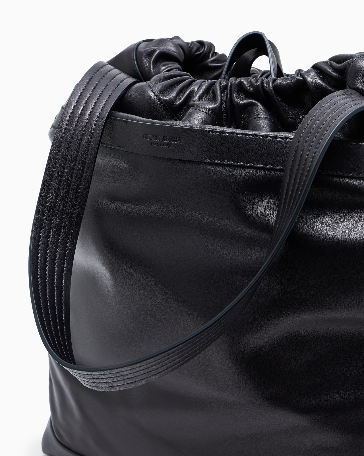 NAPPA-LEATHER SHOPPER BAG WITH SHOULDER STRAP - 5