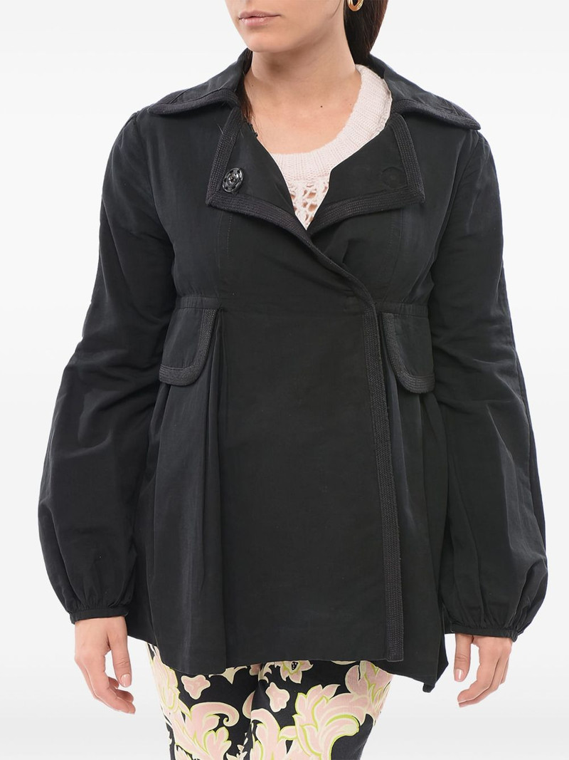 double-breasted draped jacket 1