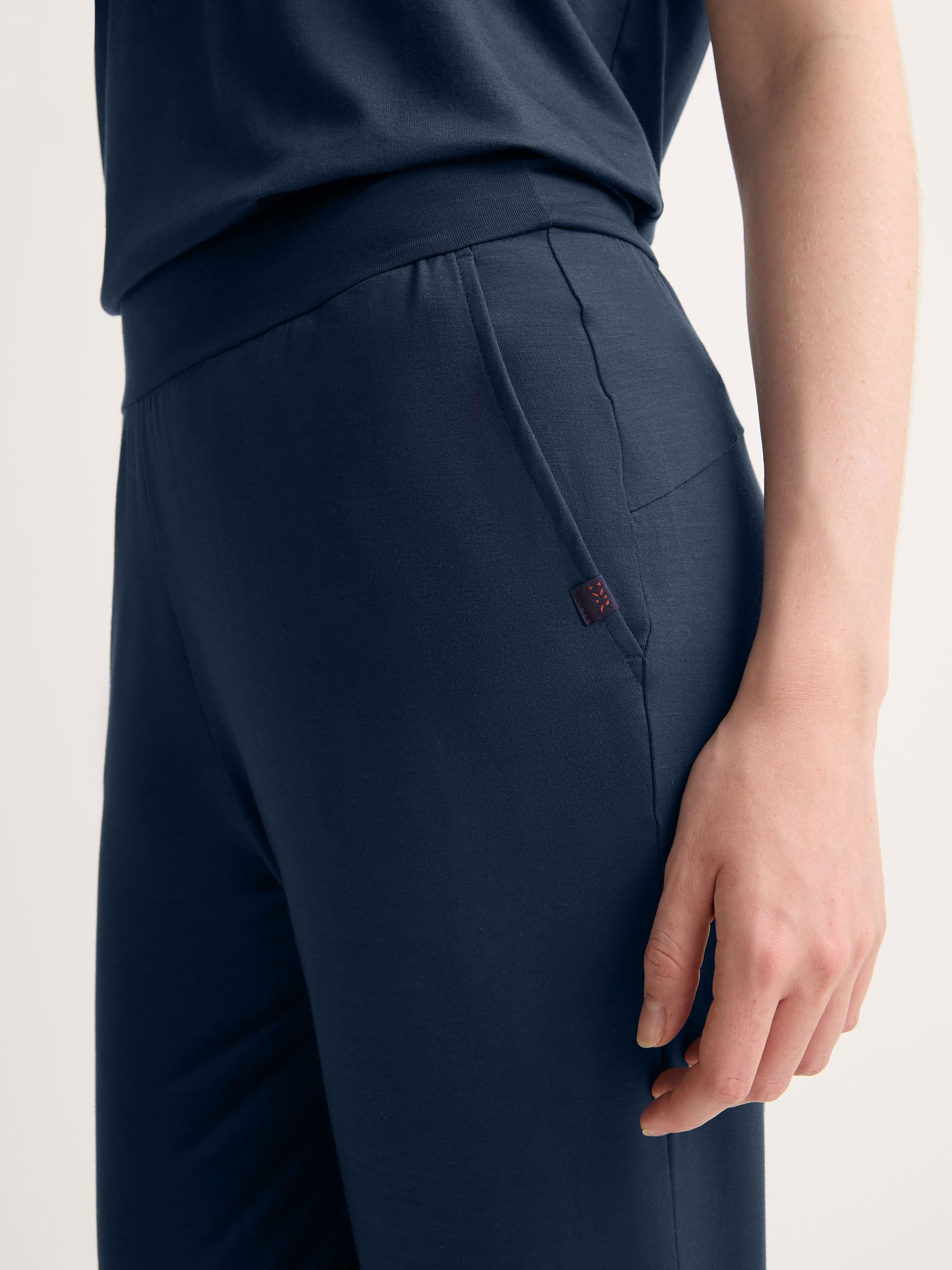 Women's Track Pants Basel Micro Modal Stretch Navy - 5