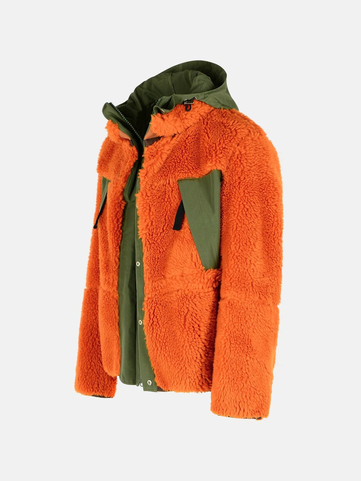 'SHERLING' ORANGE WOOL BLEND JACKET - 2