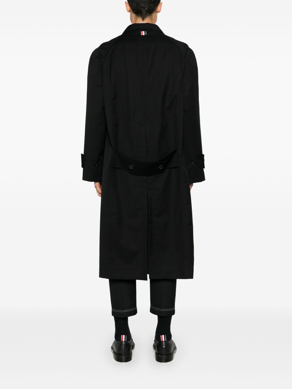 single-breasted wool coat - 4