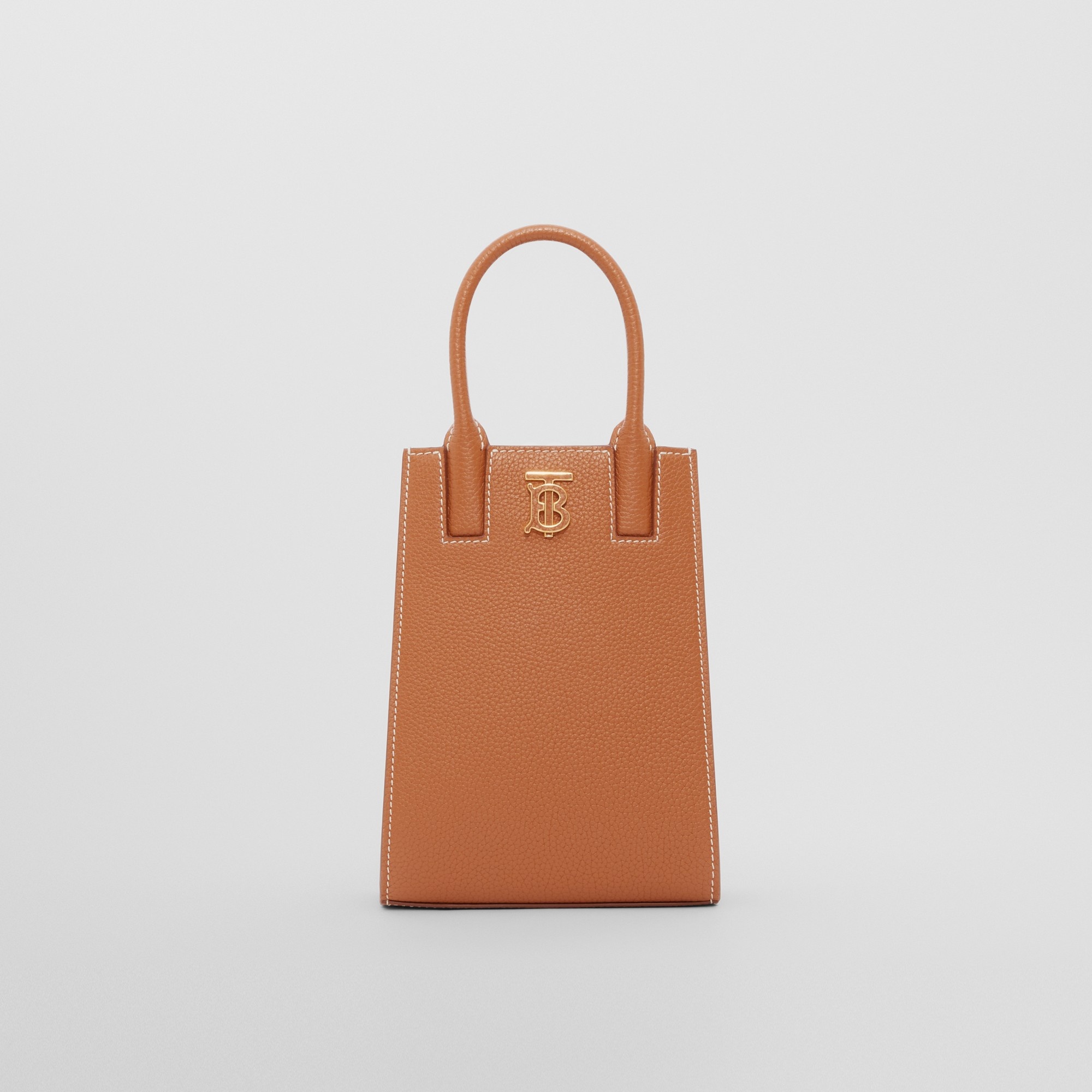 Grainy Leather Micro Frances Tote - 1