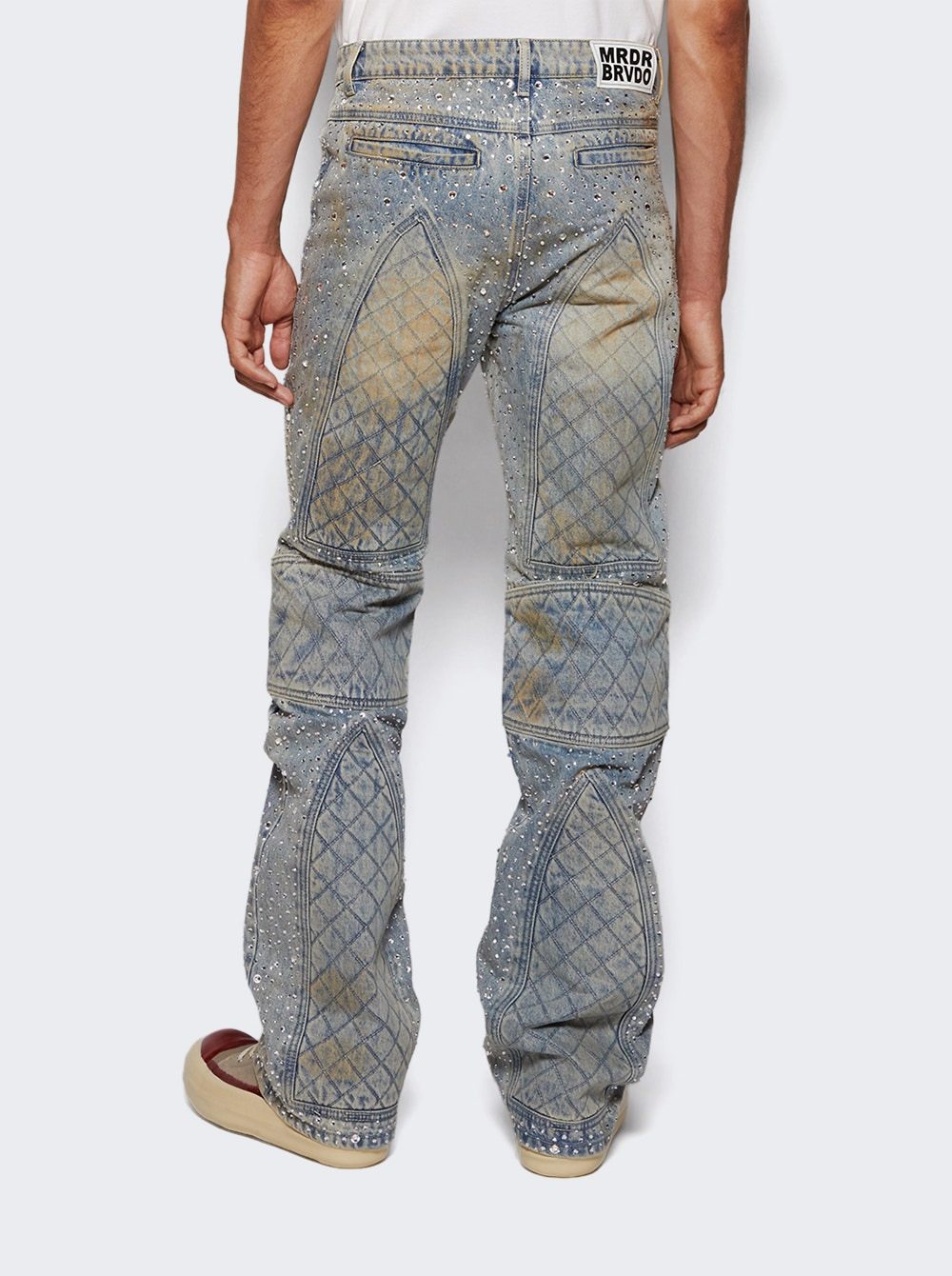 Studded Moto Denim Blue - 4
