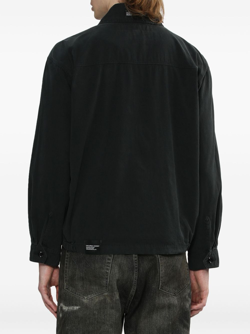 logo-patch zip-fastening jacket - 4