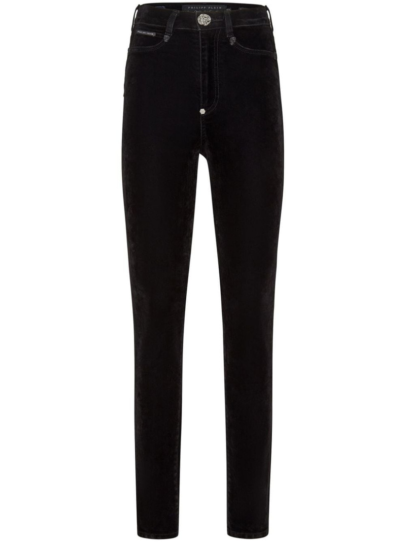 logo-appliqué skinny jeans 1