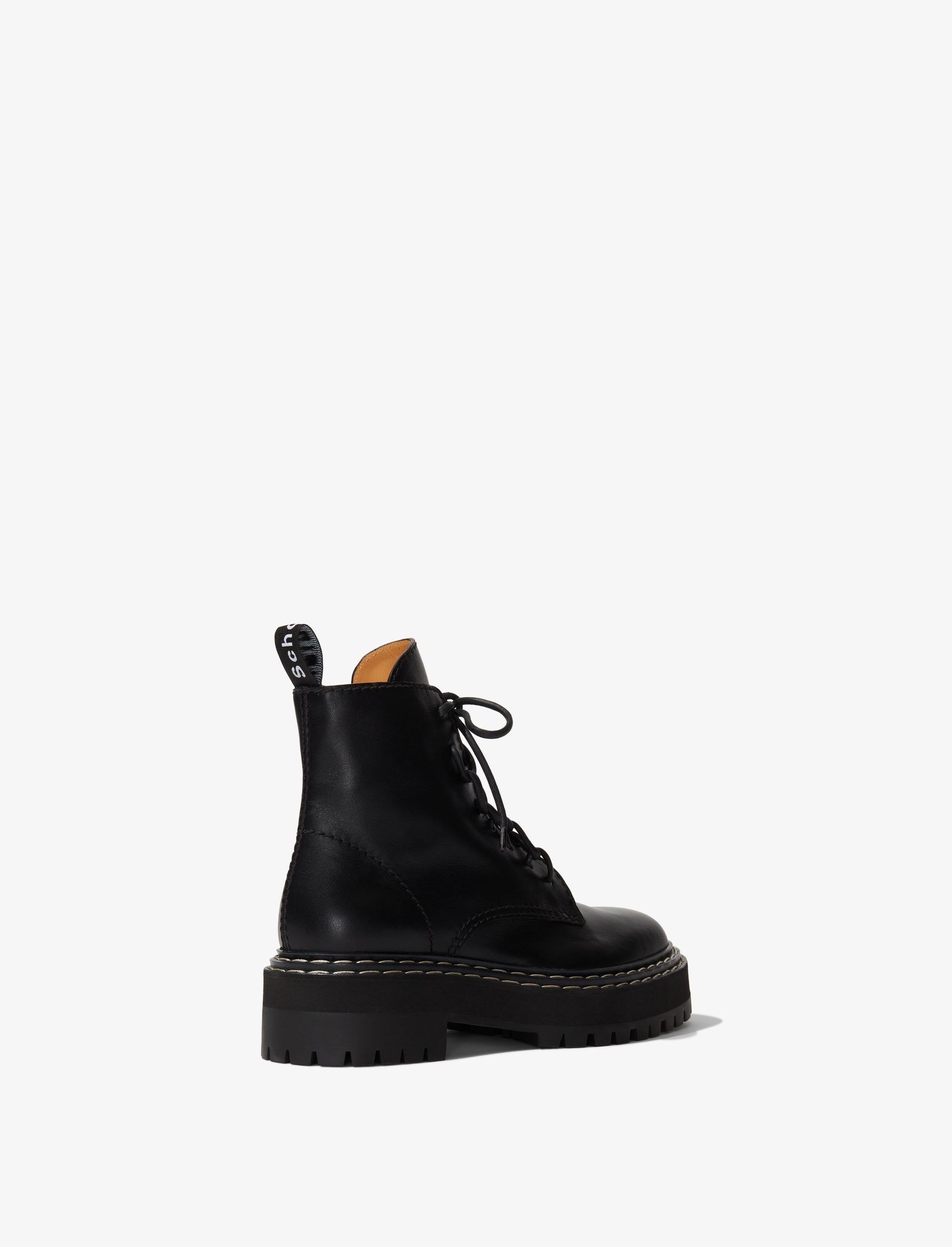 Lug Sole Combat Boots - 3