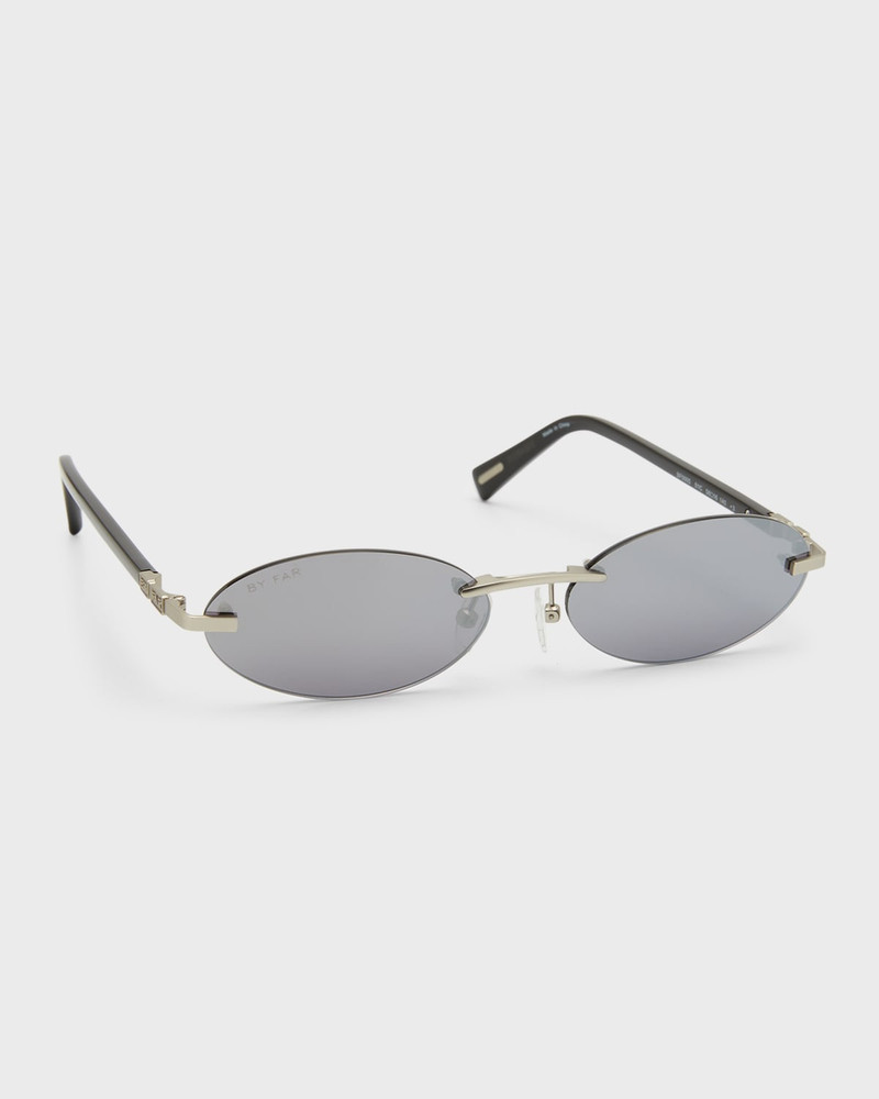 Texas Matt Oval Metal & Acetate Sunglasses 1