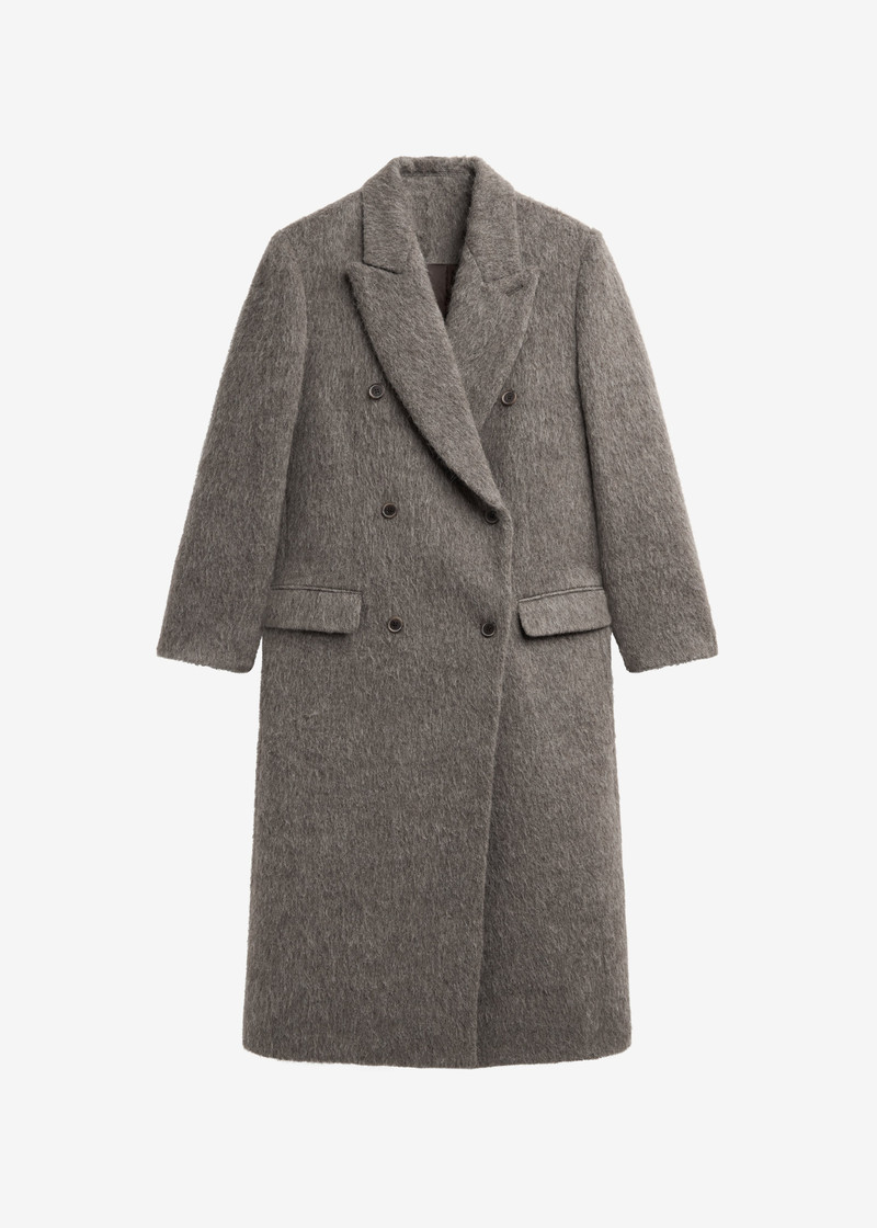 Sormark Brushed Wool Coat - Taupe 1