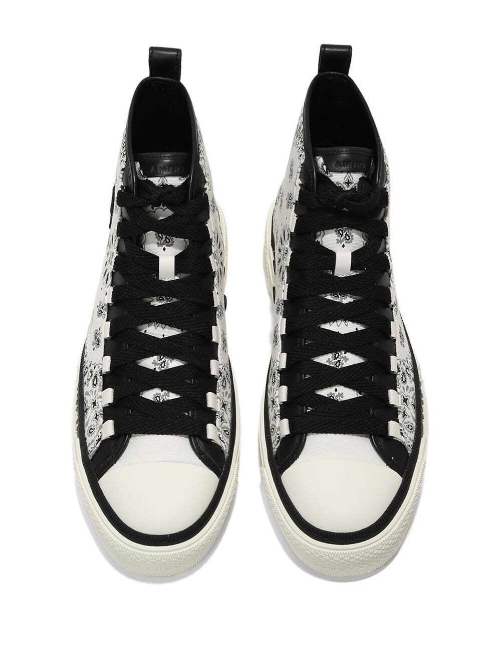 bandana-print high-top sneakers - 3