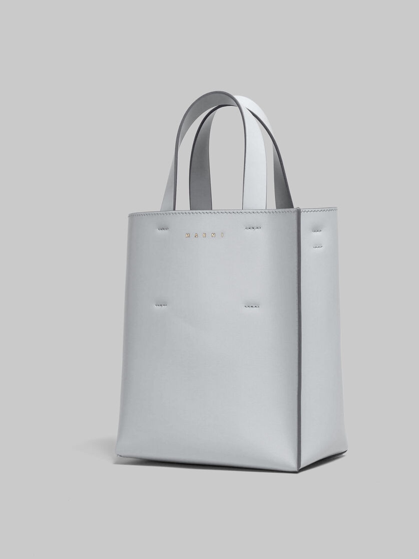 MUSEO MINI BAG IN GREY LEATHER - 5