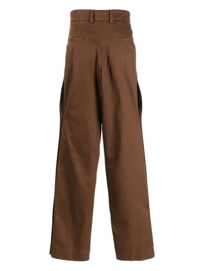 AMIRI pleat-detailing cotton straight trousers outlook
