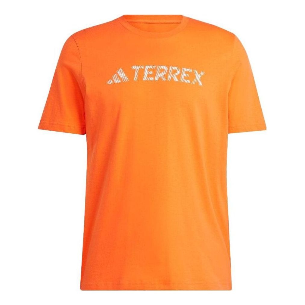 adidas Terrex Classic Logo Tee 'Orange' HY1694 - 1