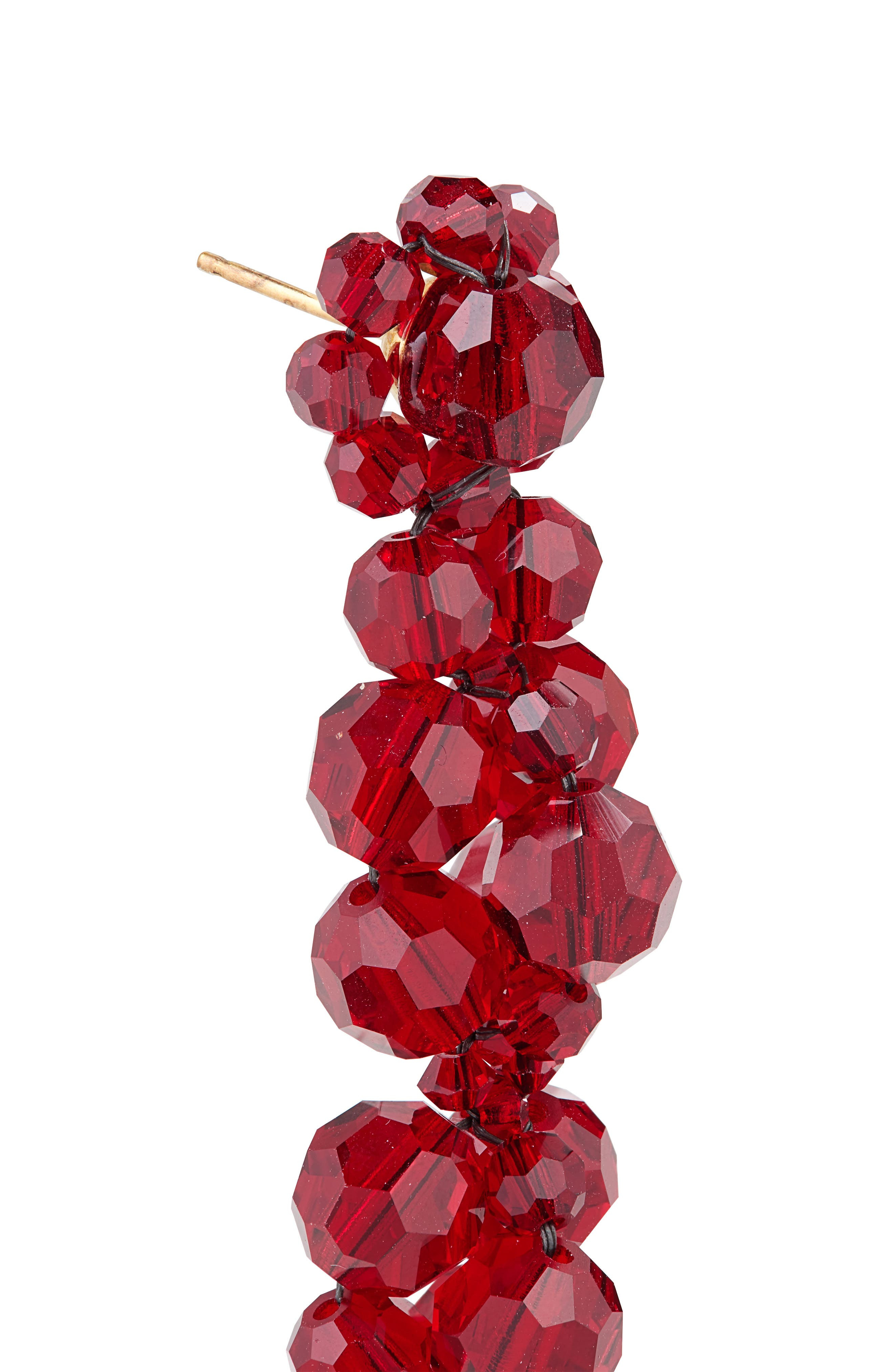 Simone Rocha Cluster Drop Earrings in Blood Red at Nordstrom - 6