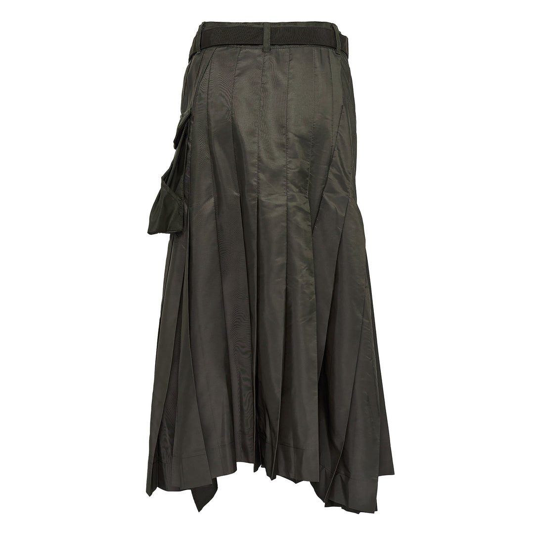 Nylon Twill Mix Skirt - 2