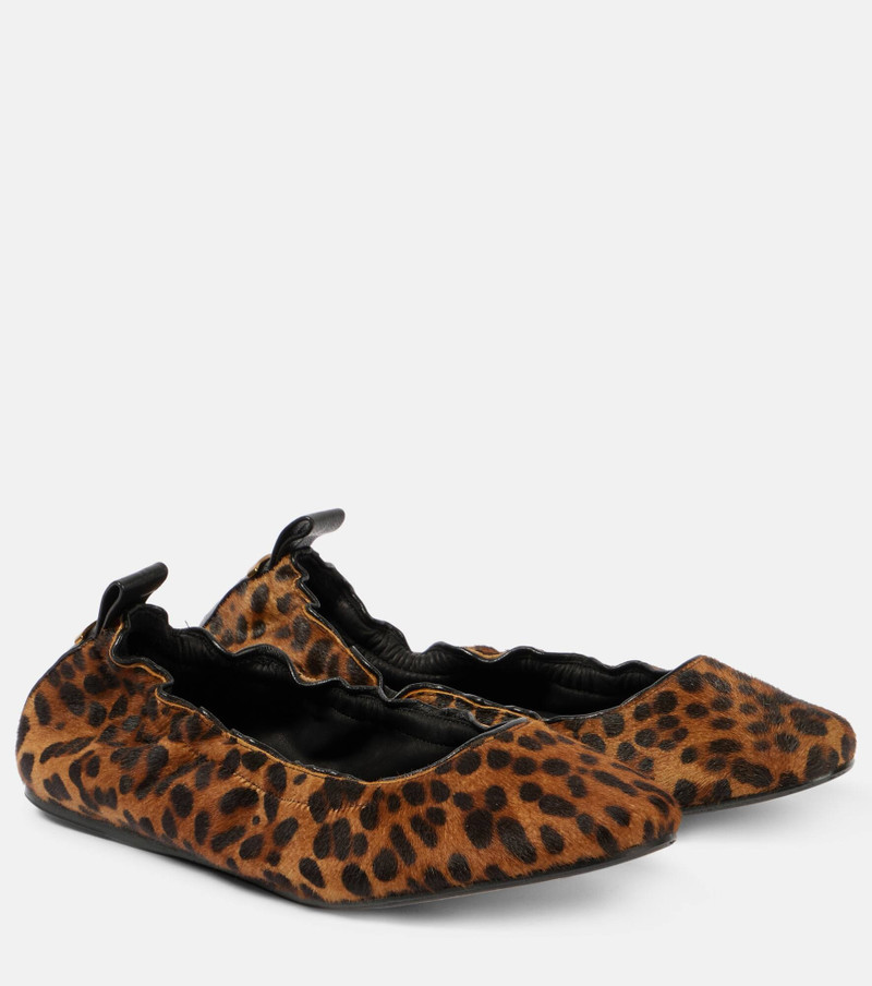 Belna calf hair ballet flats 1