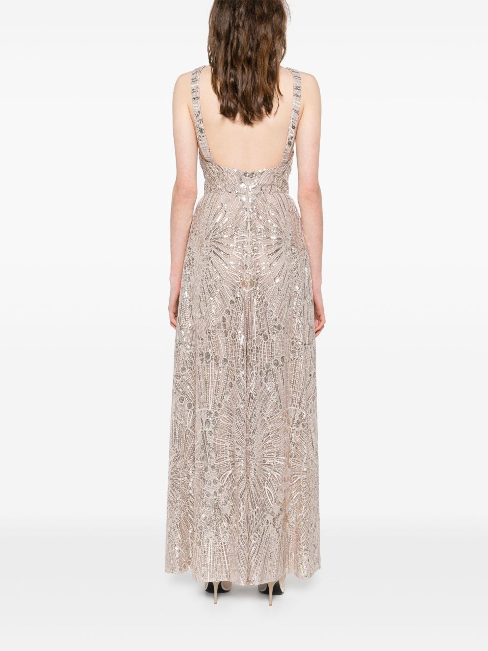 sequin-embellished maxi dress - 4