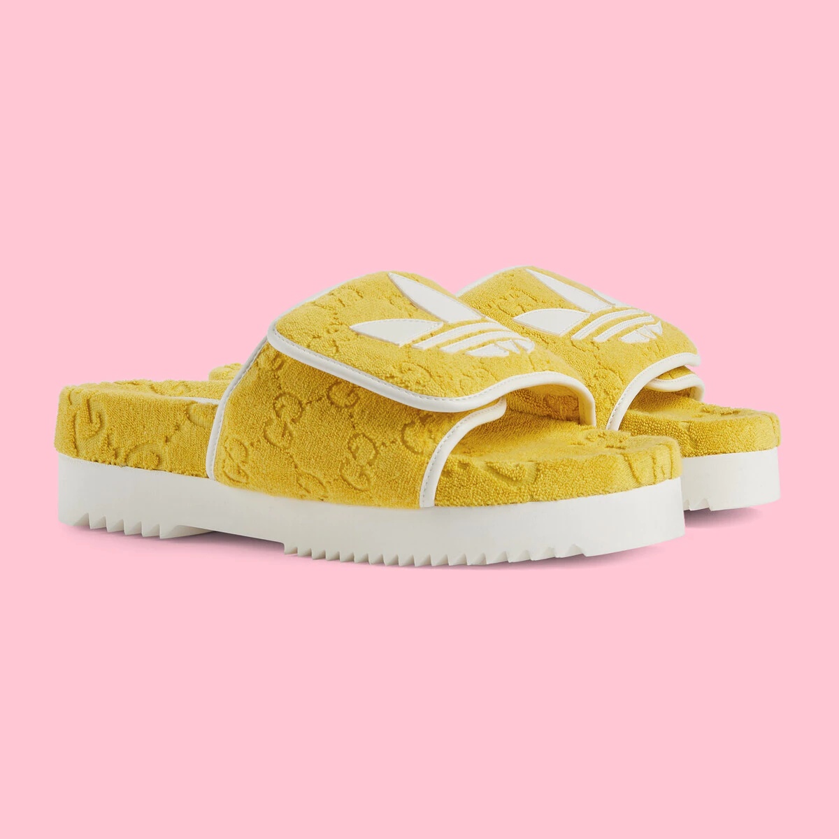adidas x Gucci men's GG platform sandal - 2