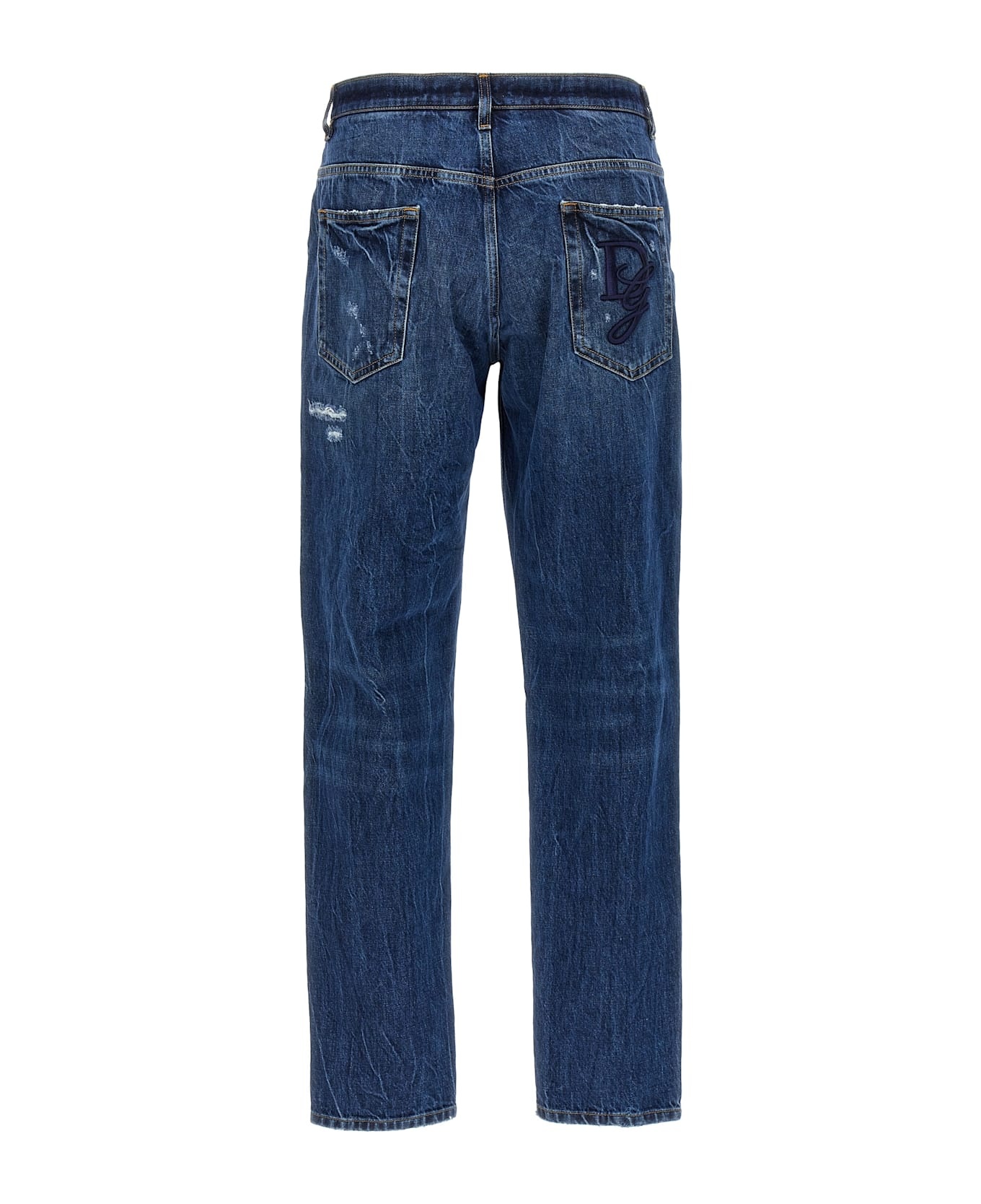 Logo Embroidery Jeans - 2