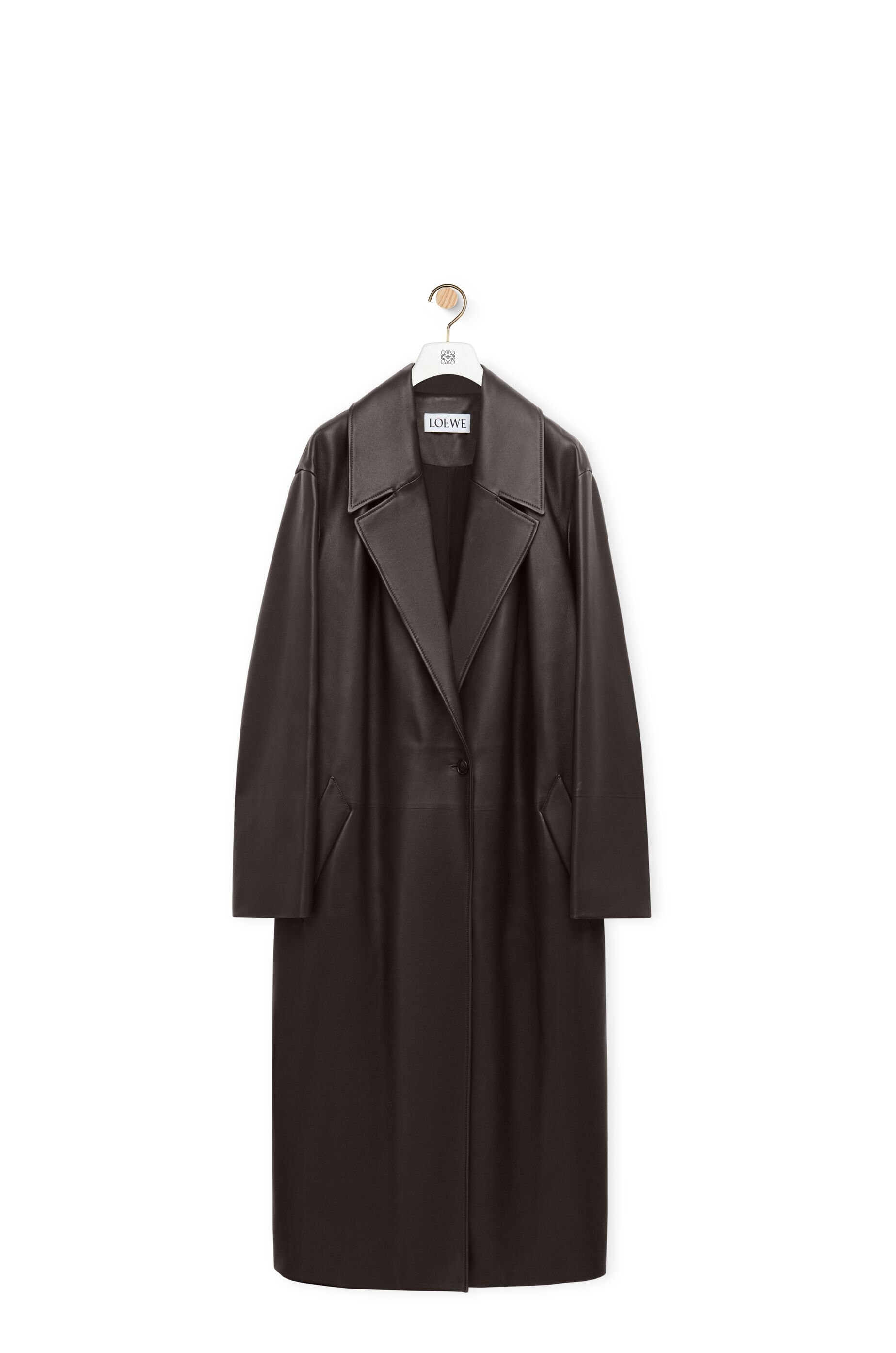 Pleated coat in nappa lambskin - 1