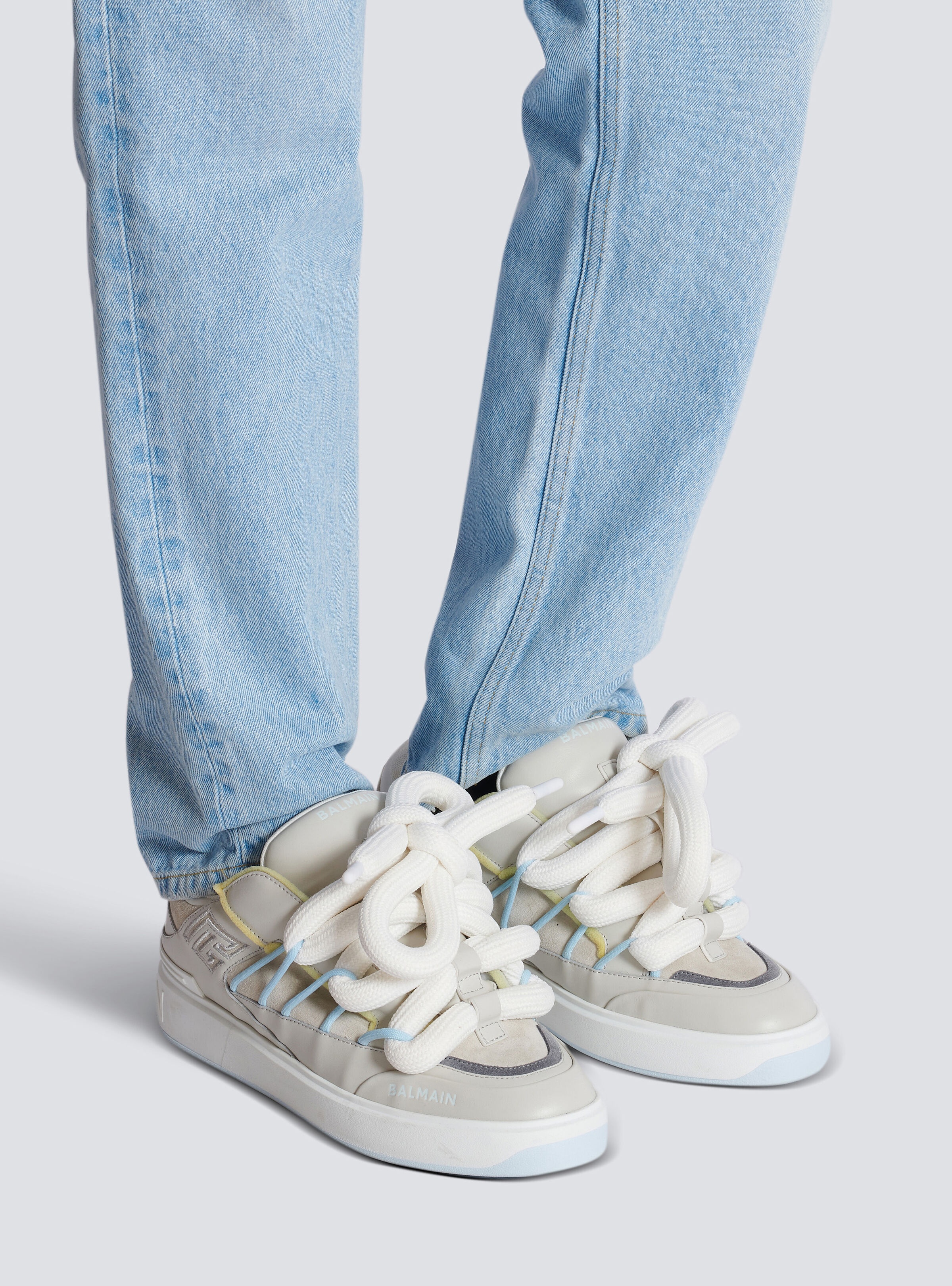 B-Court Puffy Skate sneakers in calfskin and suede - 10