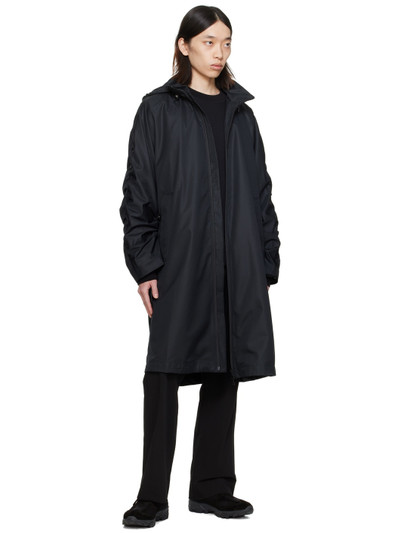 Wooyoungmi Black Ruched Coat outlook