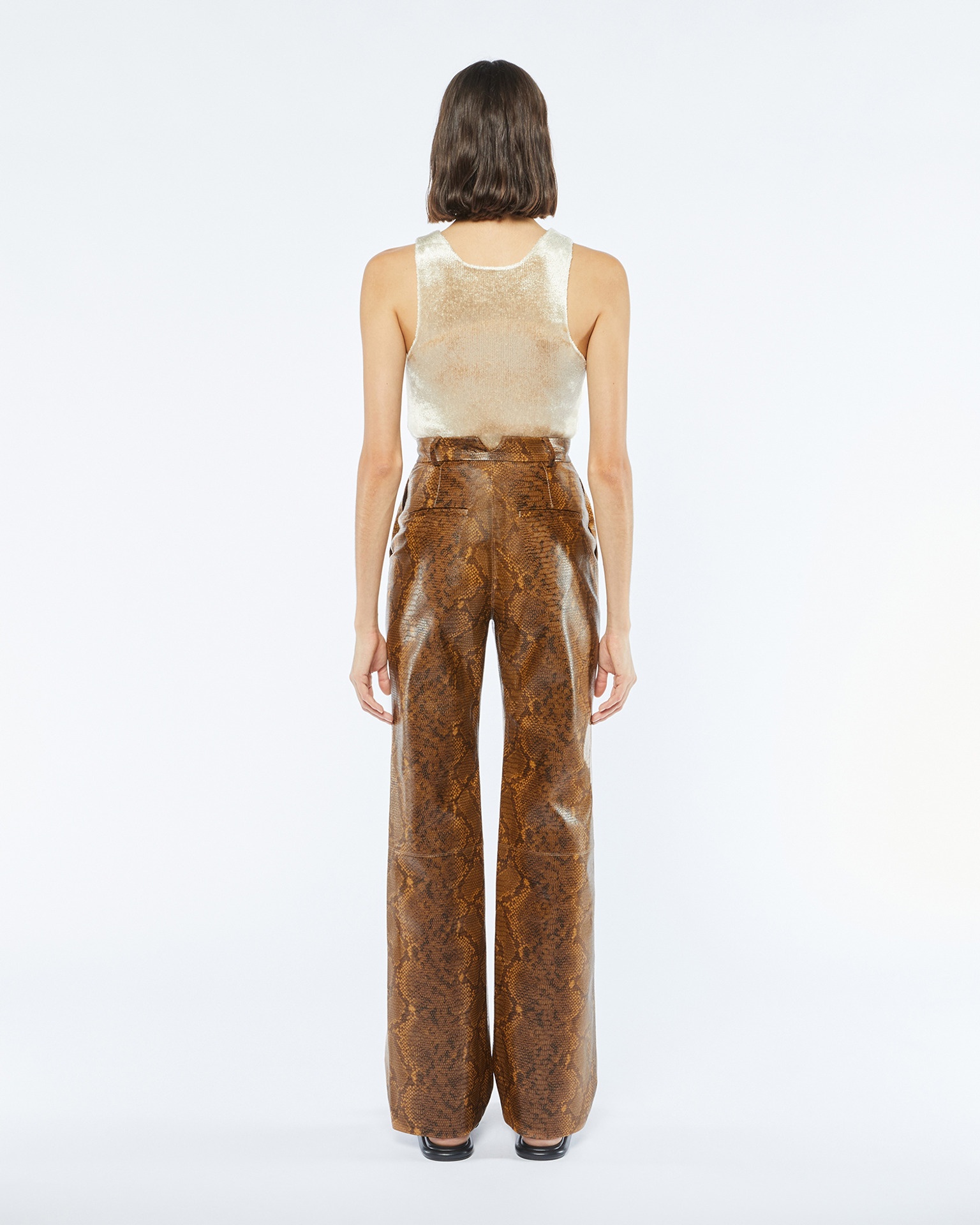 PHILINE - Straight leg pants - Multi faux animal - 3