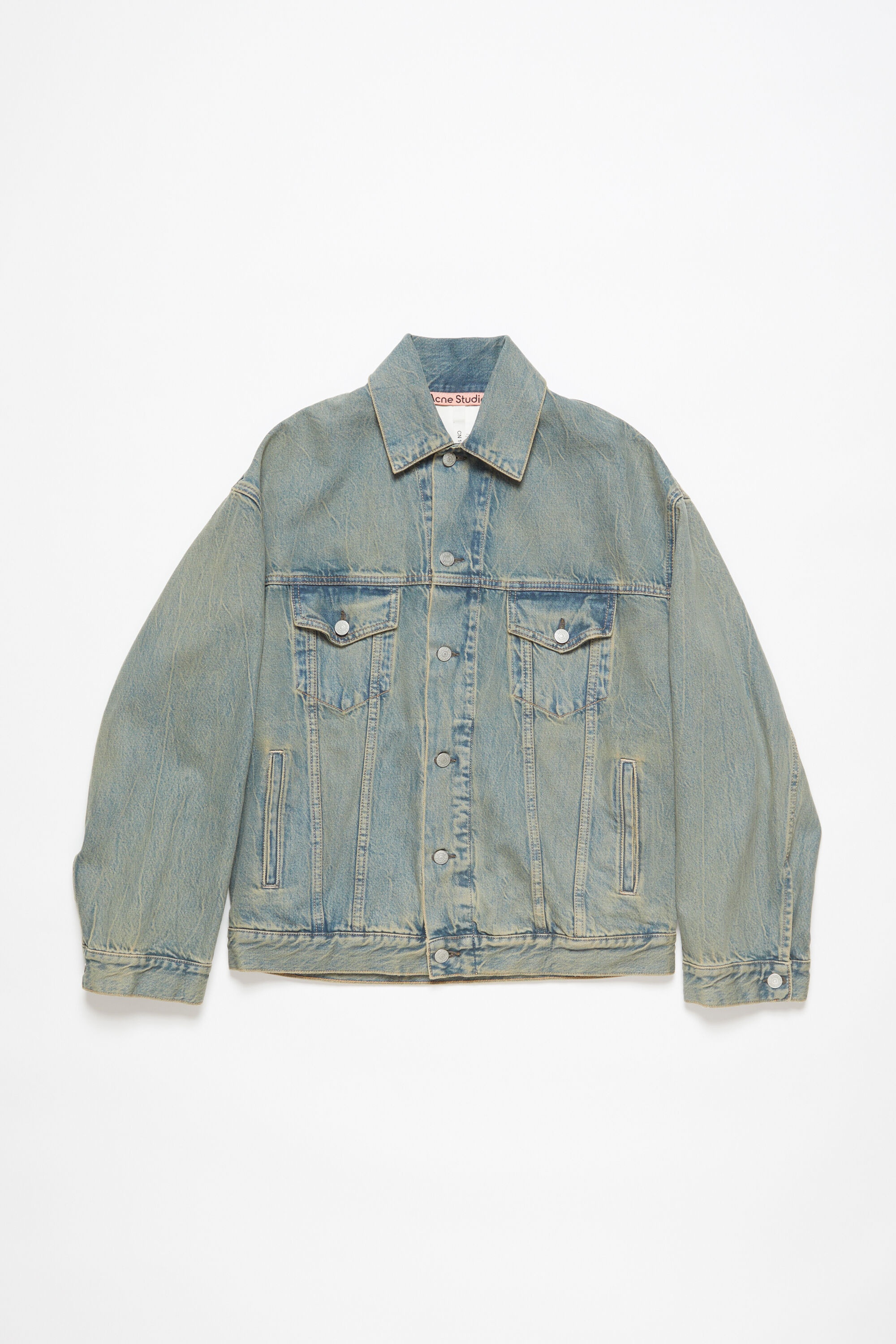 Denim jacket - Oversized fit - Blue/beige - 1