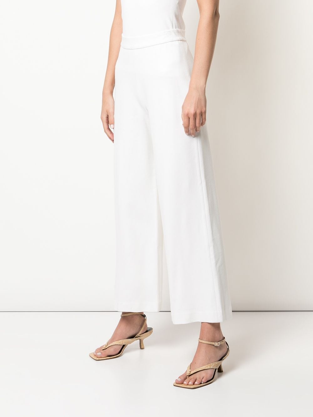 pull on cropped straight trousers - 3
