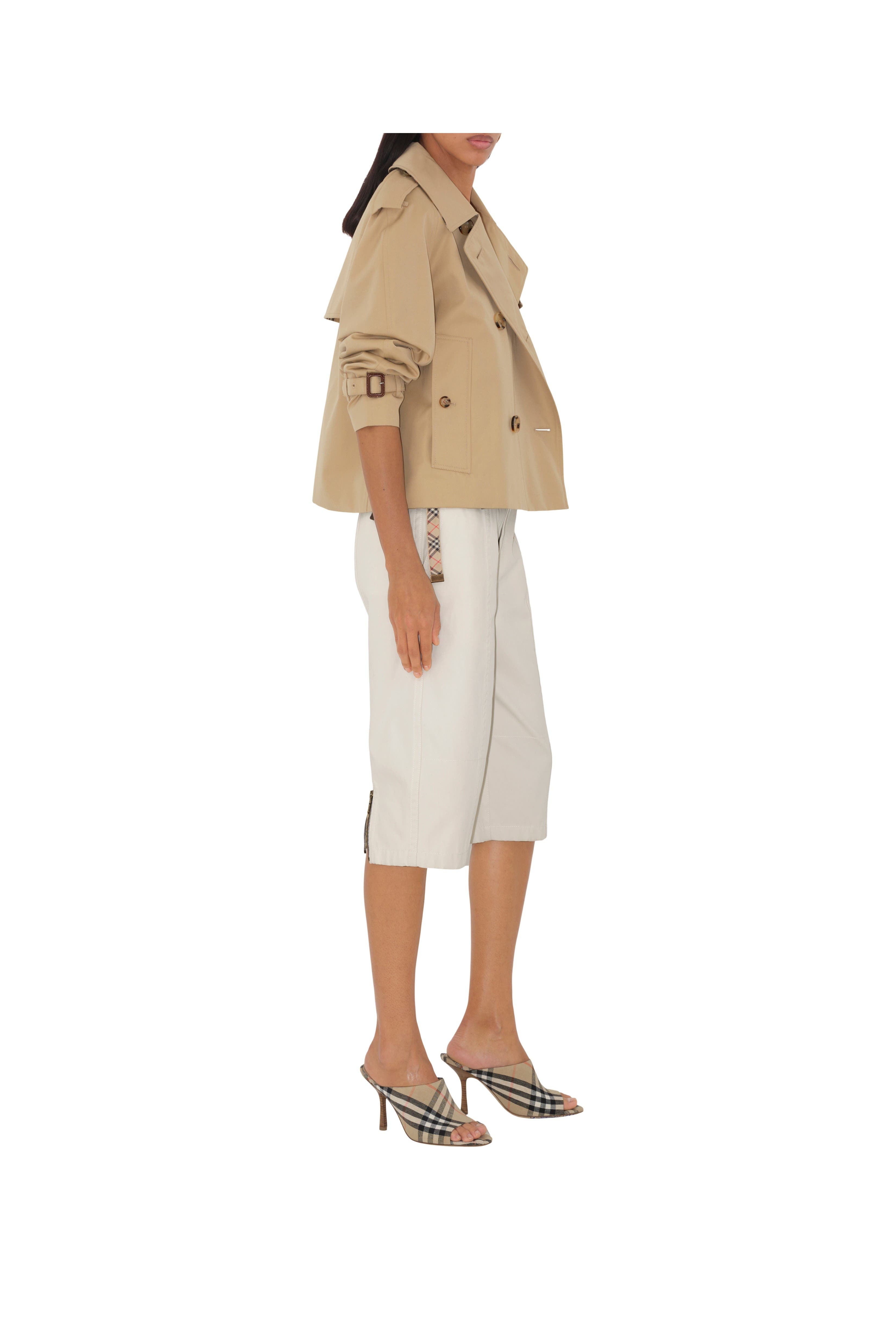 burberry Check Mews Mules in Sand at Nordstrom - 7