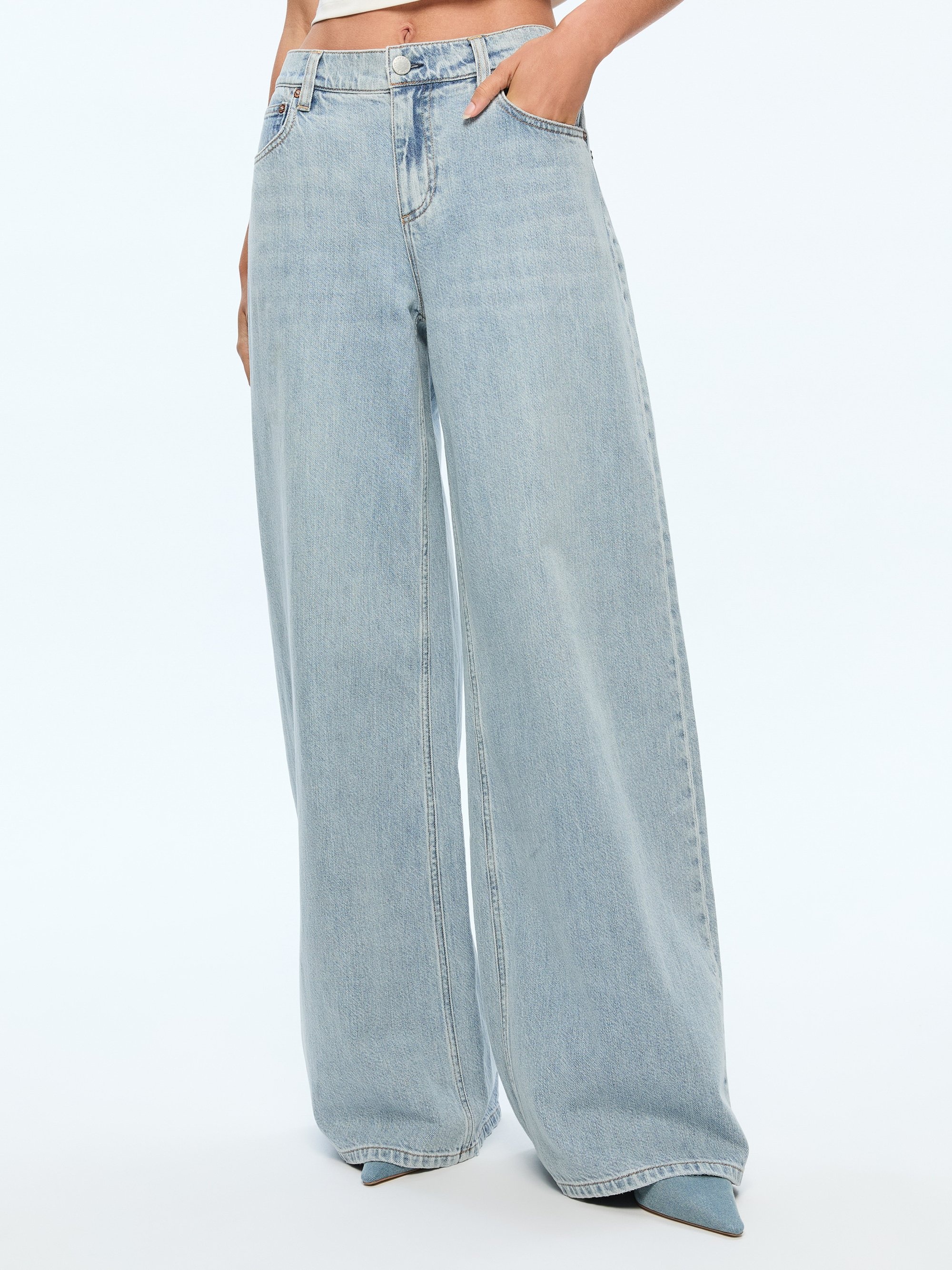 HARPER MID RISE SUPER BAGGY JEAN - 2