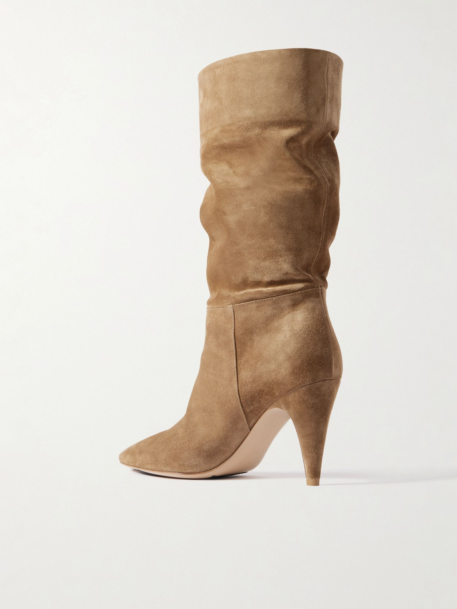 Elise 85 suede boots Camel - 3