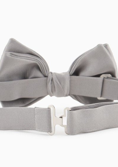 GIORGIO ARMANI Pure silk knotted bow tie outlook