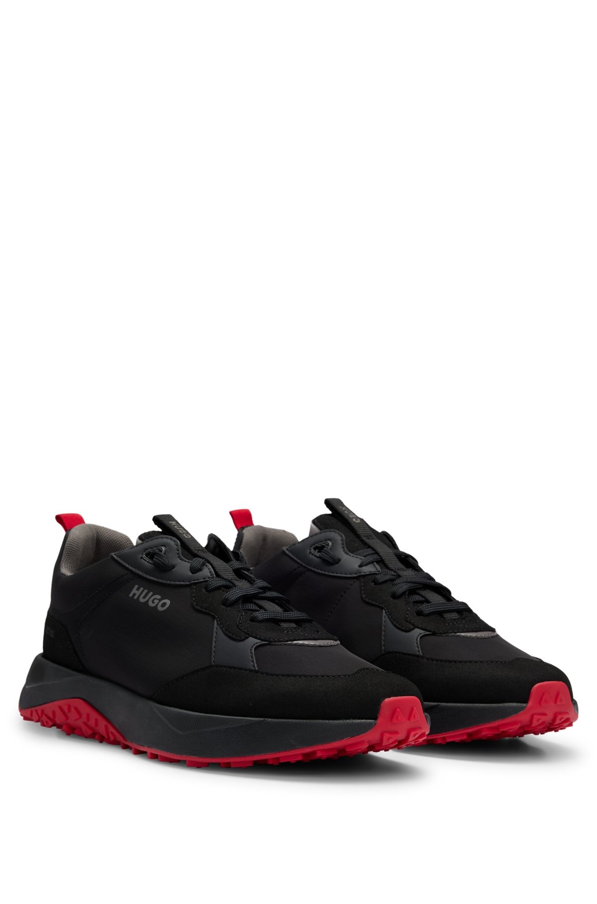 MIXED-MATERIAL TRAINERS WITH EVA-RUBBER OUTSOLE - 2