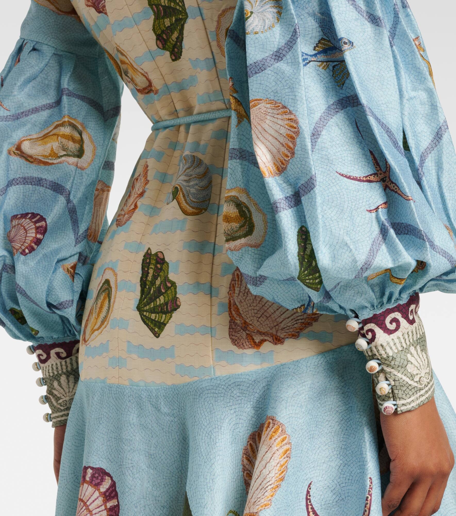 Bath House linen-blend shirtdress - 5