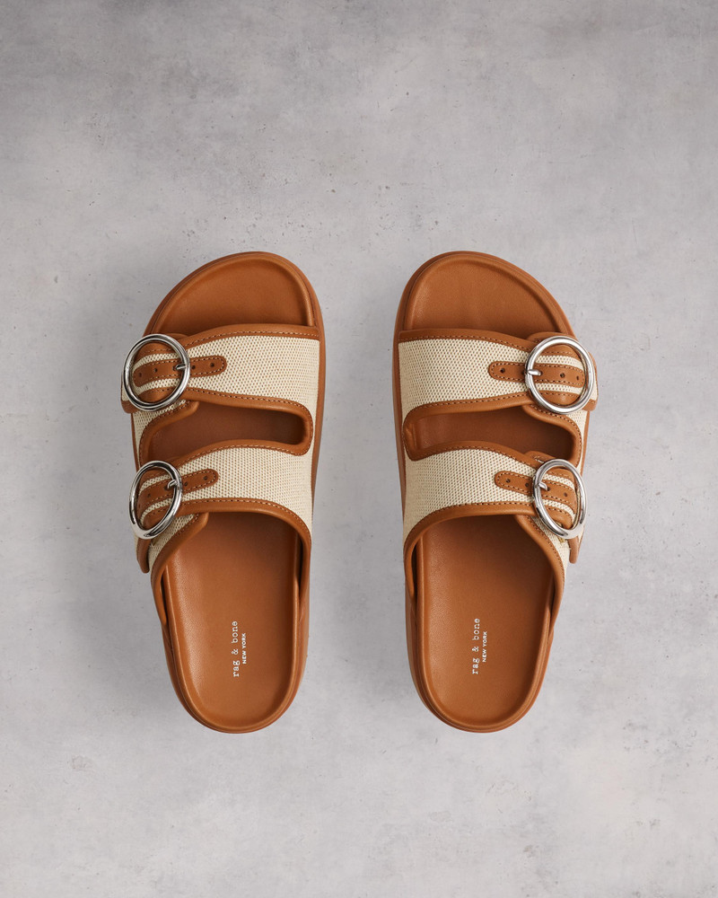 Geo Buckle Platform Slide - Mesh
Flat Sandal 4