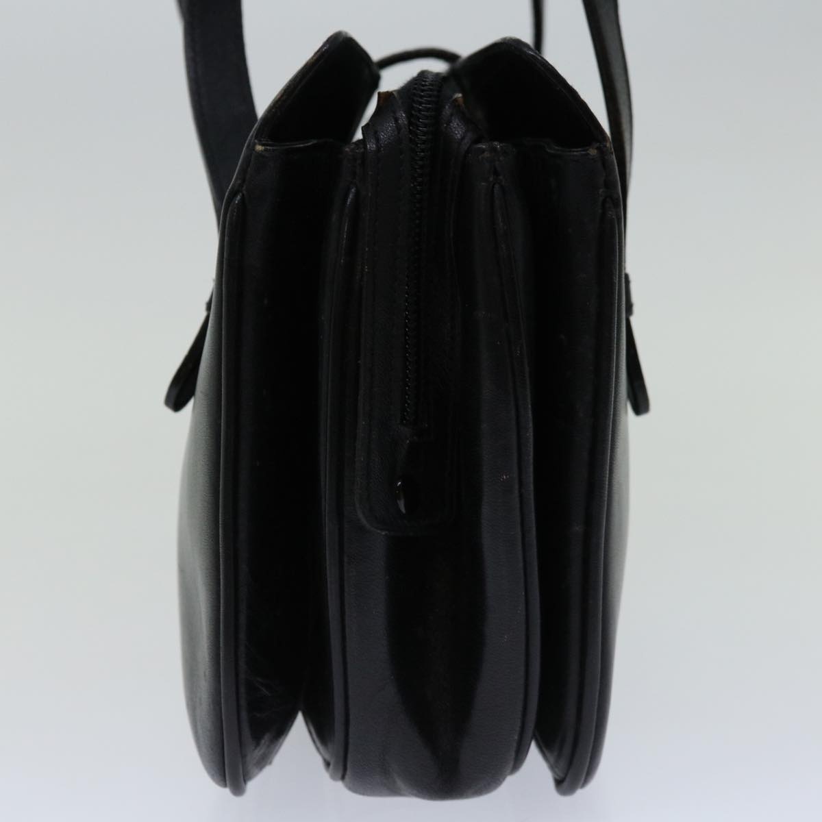CELINE Hand Bag Leather Black - 4
