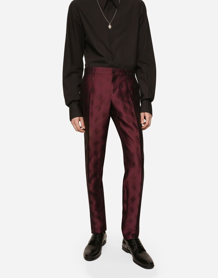 Single-breasted Sicilia-fit tuxedo suit with DG monogram - 6