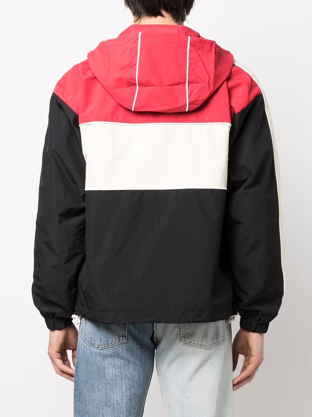 colour-block logo bomber jacket - 4