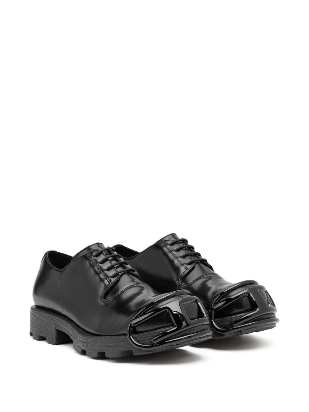 D-Hammer patent-finish lace-up shoes - 2