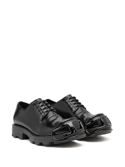 Diesel D-Hammer patent-finish lace-up shoes outlook