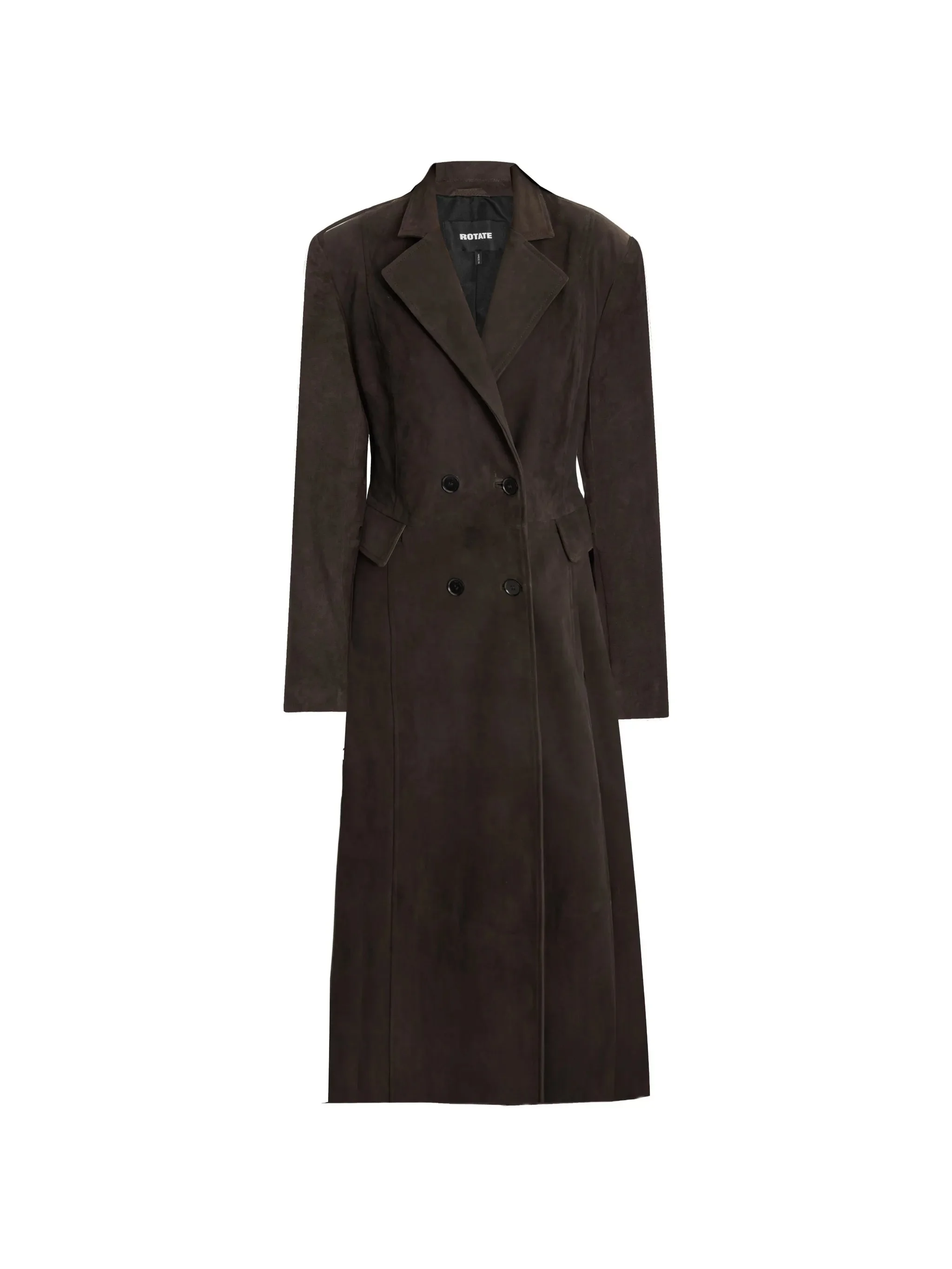 Rotate Double-breasted Long Coat - 1