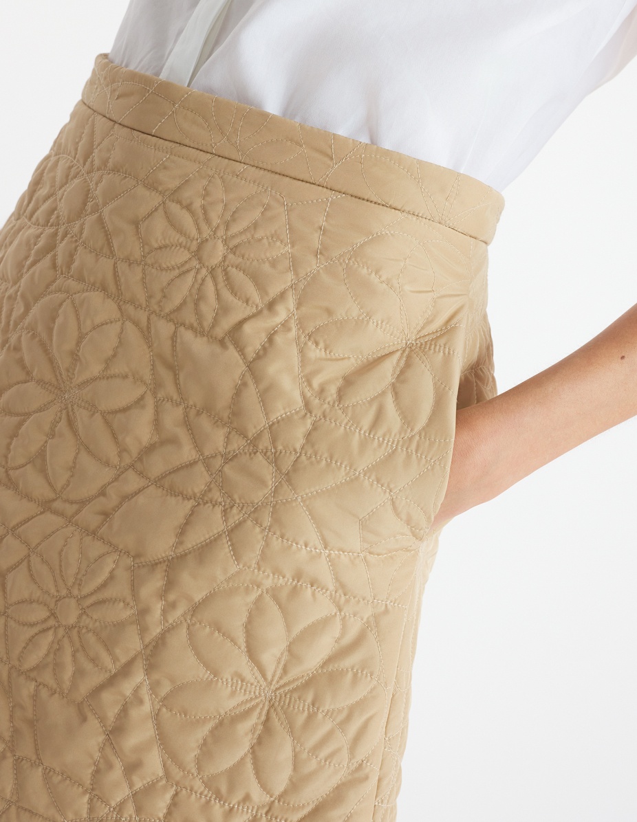 QUILTED MINI SKIRT - 4