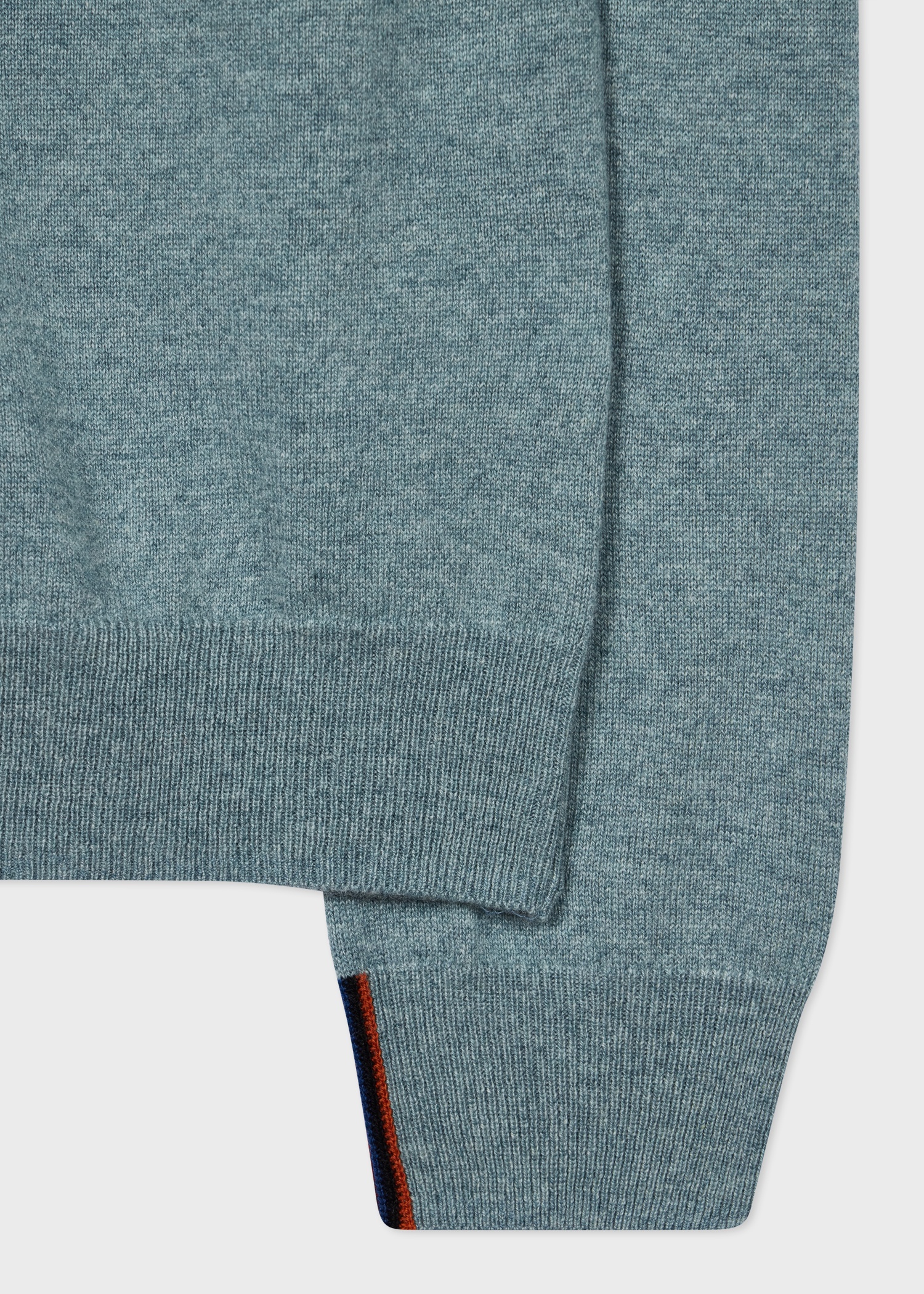 Blue Cashmere Crew Neck Sweater - 2