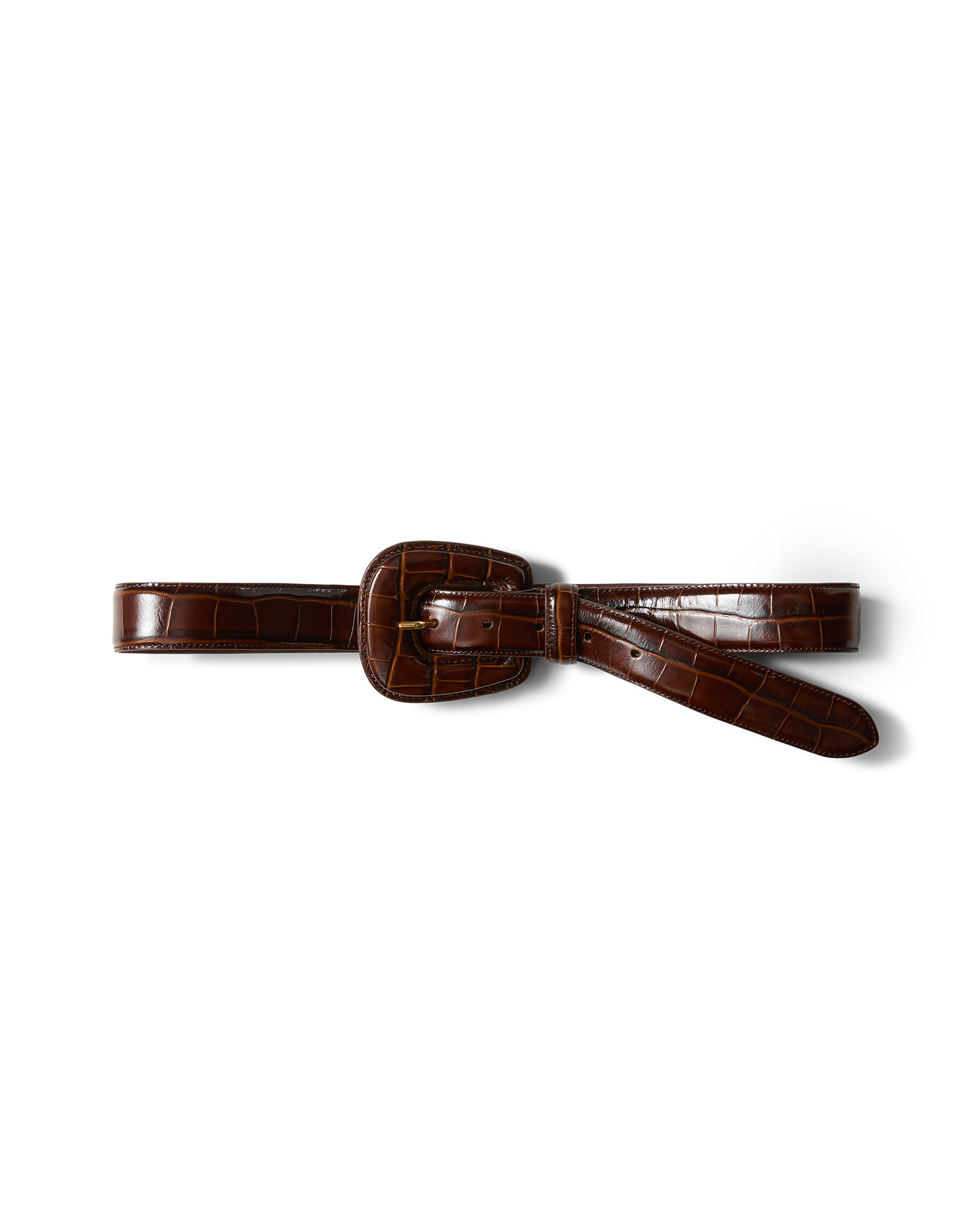 ELSY LEATHER-BUCKLE BELT - 5
