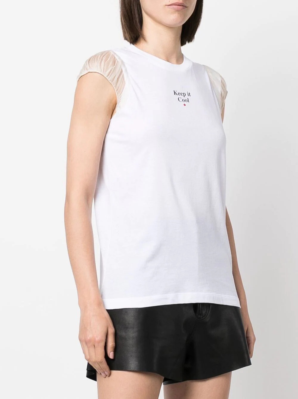 slogan print T-shirt - 3