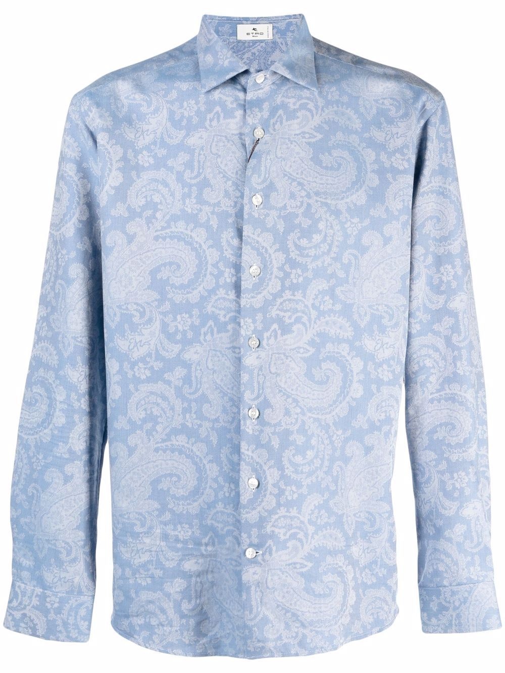 Floral-Paisley Jacquard cotton shirt - 1